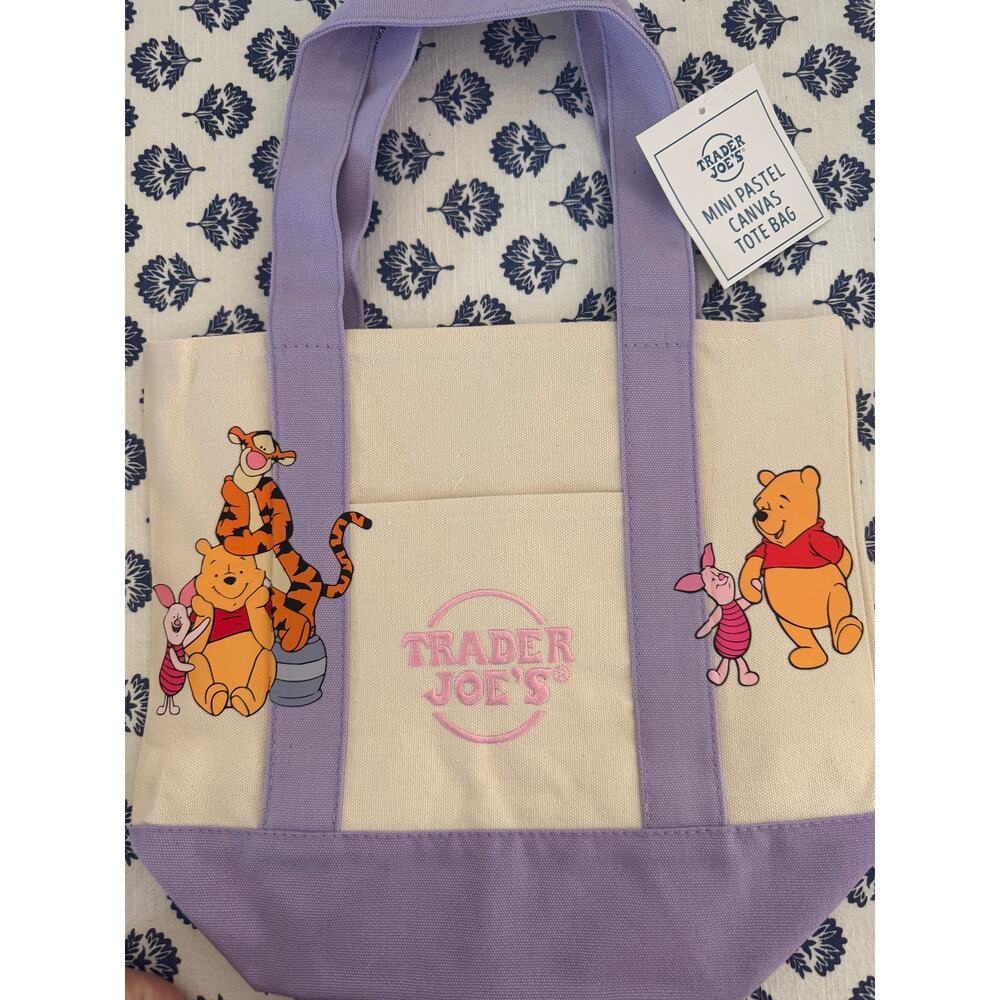 Disney Winnie The Pooh & Friends Double Sided Custom Made Trader Joes Mini Tote